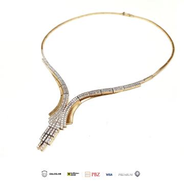 ZLATNI LANAC S CIRKONIMA 14K .585 26G  ***DO 12 RATE*** R1!