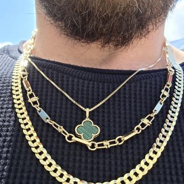 zlatni lanac sa privjeskom VAN CLEEF