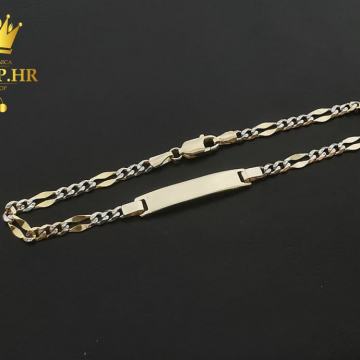 ZLATNA NARUKVICA 3,62G (14K)  + BESPLATNA GRAVURA / R1, RATE !!