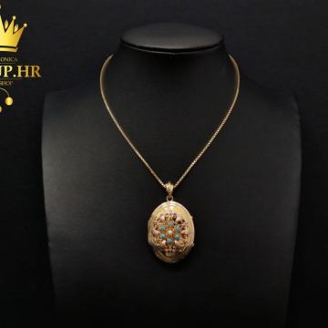 ZLATNI LANČIĆ S MEDALJONOM 23,61G 14K / R1, RATE!!