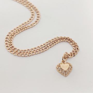 ZLATNI LANCIC SA SRCEM 14K 2.89G ***DO 24 RATE*** R1!