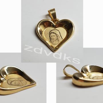 ZLATNI PRIVJESAK ZA OGRLICU, GOSPE, ZLATO 14 KARATNO, ČISTOĆE *585