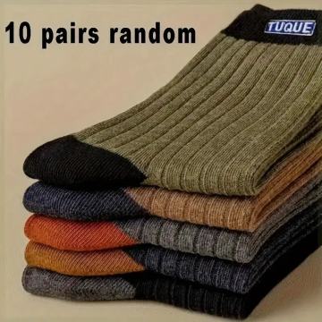 10 pari muških prugastih čarapa