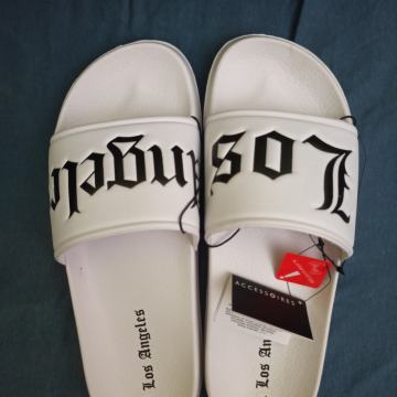 Bijele natikače (šlape) Los Angeles