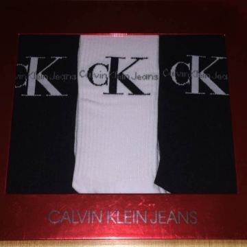 Calvin Klein jeans set 3-pack muške čarape Logo Gift Box