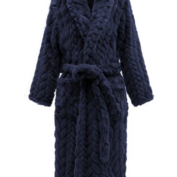 Muški jesensko-zimski vezeni topli ogrtač za spavanje, debeli kućni