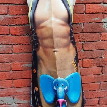 Šaljiva sexy muška pregača 34 SLONIĆ