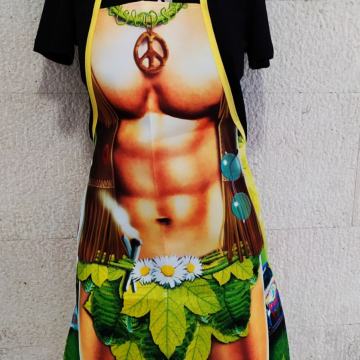 Šaljiva sexy muška pregača 13 HIPPIE - PEACE