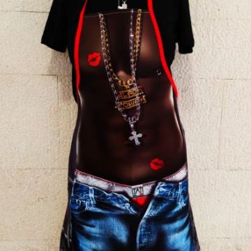 Šaljiva sexy muška pregača 2 BLACK POWER