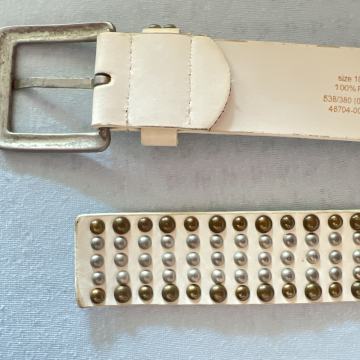 Kožni Bijeli Muski Remen Kais 100% Koža