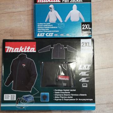 MAKITA grijana jakna + jakna sa hlađenjem (DCJ200Z2XL  ;  DFJ207Z2XL)
