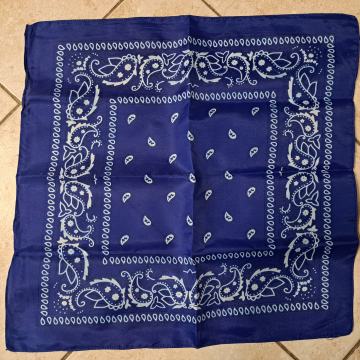 Marama - bandana 100 % pamuk MODRA plava