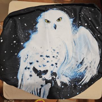 Novi pamučni šal s printom sove