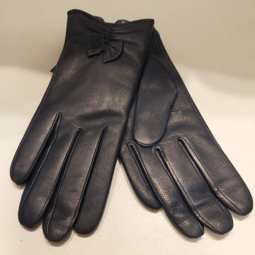 Plave ženske kožne rukavice