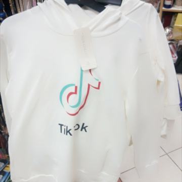 TIK-TOK Dukserica - Bijela broj 4