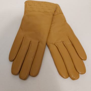 Žute ženske kožne rukavice
