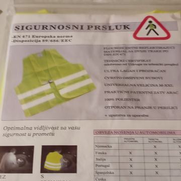 Reflektirajući prsluk one size zeleni