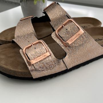 Tamaris rose Gold šlape , natikače