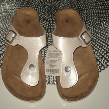 NOVE ANATOMSKE KOŽNE PAPUČE - JAPANKE BR. 36