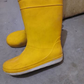 ČIZME gumene -br.38_Zute s podstavom