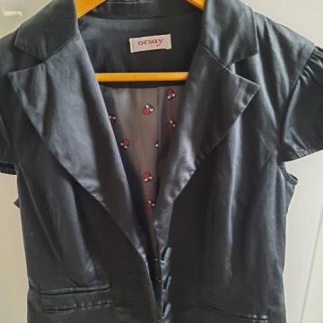 Crni lajbek/ sako kratkih rukava