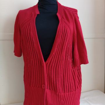 Crochet bluza crvena S