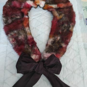 Krzno za oko vrata - eko koža