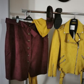 Ženska moto jakna, PRILIKA, komplet s cipelama, na poklon kripse