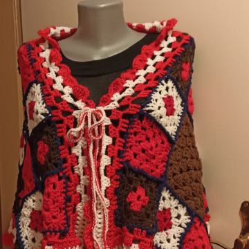 Pelerina unikat, ručni rad univerzalna veličina