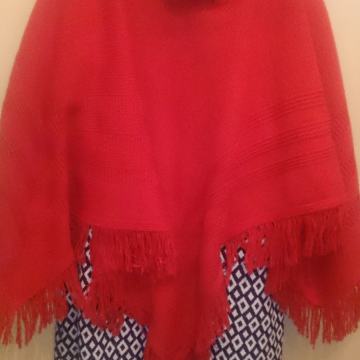 PLETENI OGRTAČ PONČO PELERINA ROL KRAGNA DUŽINA 70 BEZ KRAGNE