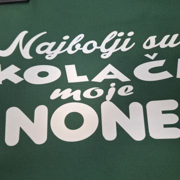 Pregača sa šaljivim natpisom 103 Zelena DZ