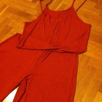 NOVI KOMBINEZON 40 42 M L LJETNI DUGI ŽENSKI NARANČASTI