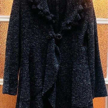 Ženski tamno sivi ogrtač