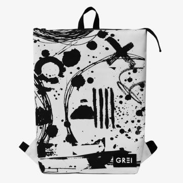 GREI torba ruksak Crush White - Black