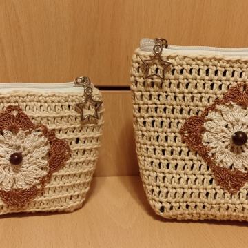 LOT unikatne kozmetičke torbice, ručni rad