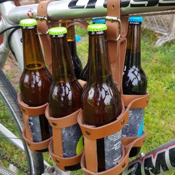 Nosiljka za pivo - goveđa koža - premium