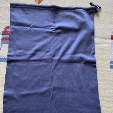 Pamučna plava vreća za odjeću ili obuću