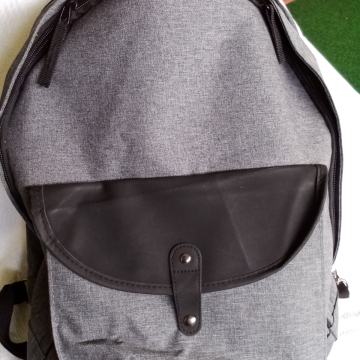 RUKSAK - Sivi-pretinac za laptop vanjski džep - Novo-V-45cm-Š-35cm