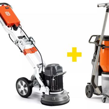 Stroj za brušenje podova Husqvarna PG 280 + usisivač Husqvarna DE110