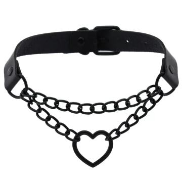 'Black heart' choker s lancima