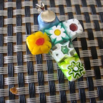 Murano privjesak - križ