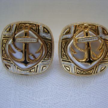 MUŠKE MANŽETNE GENT Vintage SIDRO - pomorske - mornaričke