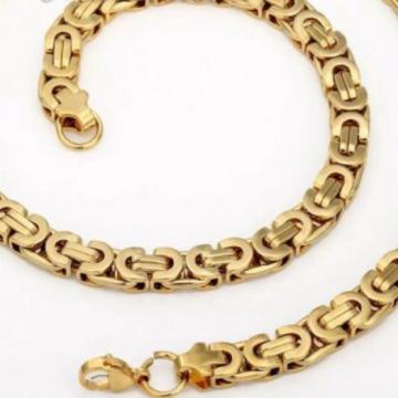 Narukvica zlatna 11mm 19cm plosnata