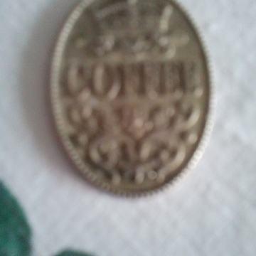 Privjesak--COFFE sa krunom, vidi slike!