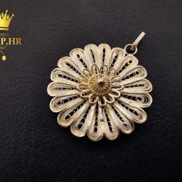 VELIKI SREBRNI PRIVJESAK "FILIGRAN" ---RUČNI RAD---