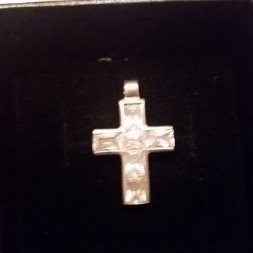 Privjesak križ, srebro, 925