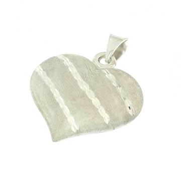 ZLATNI PRIVJESAK SRCE MAT-GLAT 14K (585) 2,12 grama NOVO • GOLD SHOP •