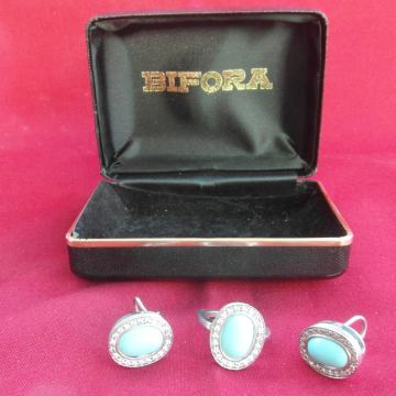 Set srebrnog nakita Bifora sa tirkizom 2