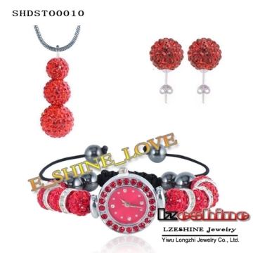 SHAMBALLA set (sat, ogrlica i naušnice) - NOVO