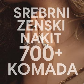 Srebrni nakit 925 s certifikatom, 720 komada, 330 modela, 2400g